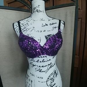 Sequin bra